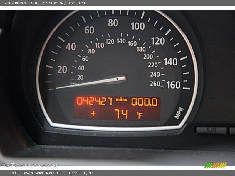 Alpine White / Sand Beige 2007 BMW X3 3.0si