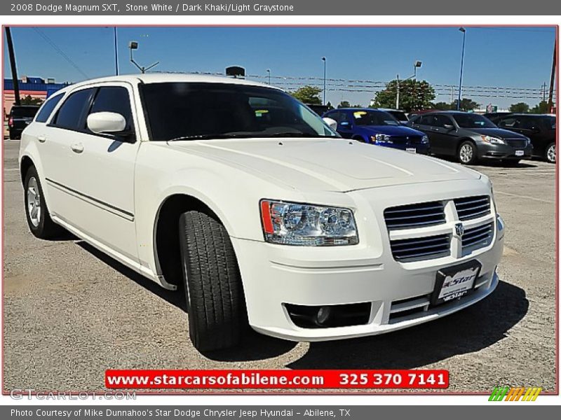 Stone White / Dark Khaki/Light Graystone 2008 Dodge Magnum SXT