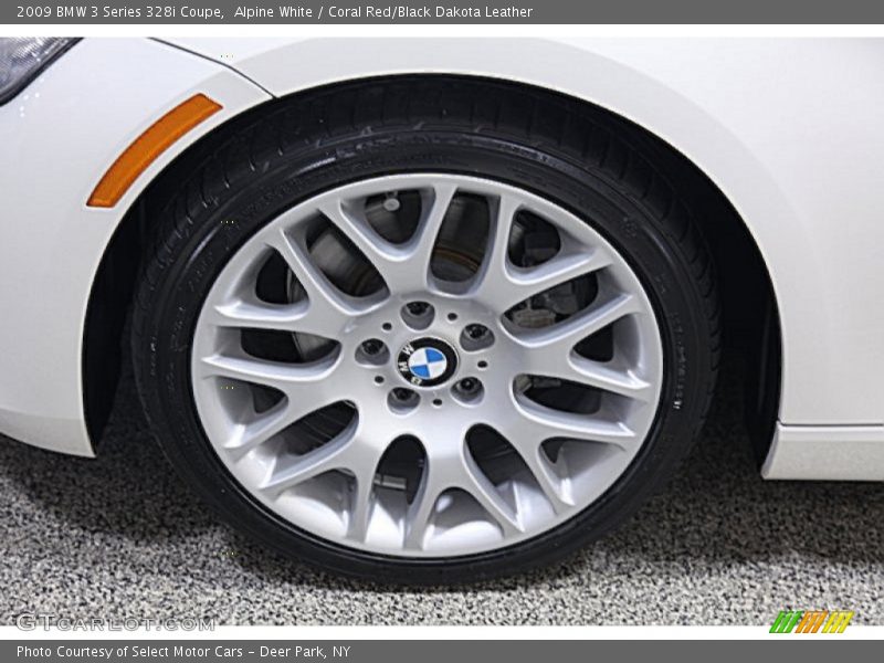 Alpine White / Coral Red/Black Dakota Leather 2009 BMW 3 Series 328i Coupe
