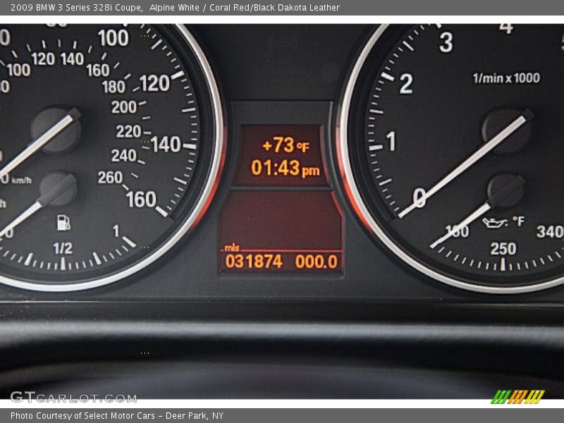Alpine White / Coral Red/Black Dakota Leather 2009 BMW 3 Series 328i Coupe