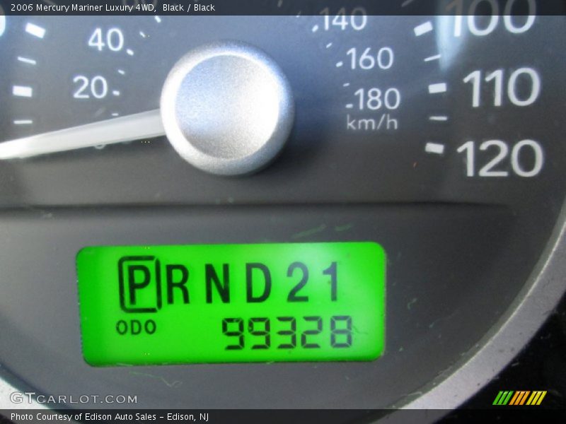 Black / Black 2006 Mercury Mariner Luxury 4WD