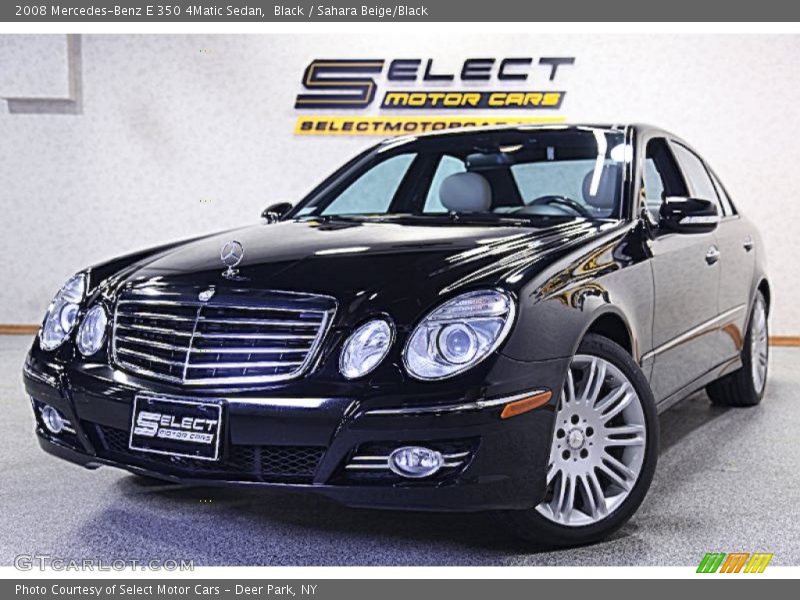 Black / Sahara Beige/Black 2008 Mercedes-Benz E 350 4Matic Sedan