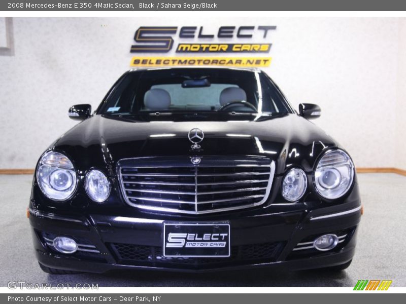 Black / Sahara Beige/Black 2008 Mercedes-Benz E 350 4Matic Sedan