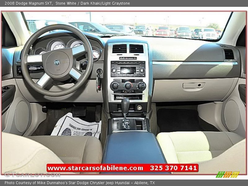 Stone White / Dark Khaki/Light Graystone 2008 Dodge Magnum SXT