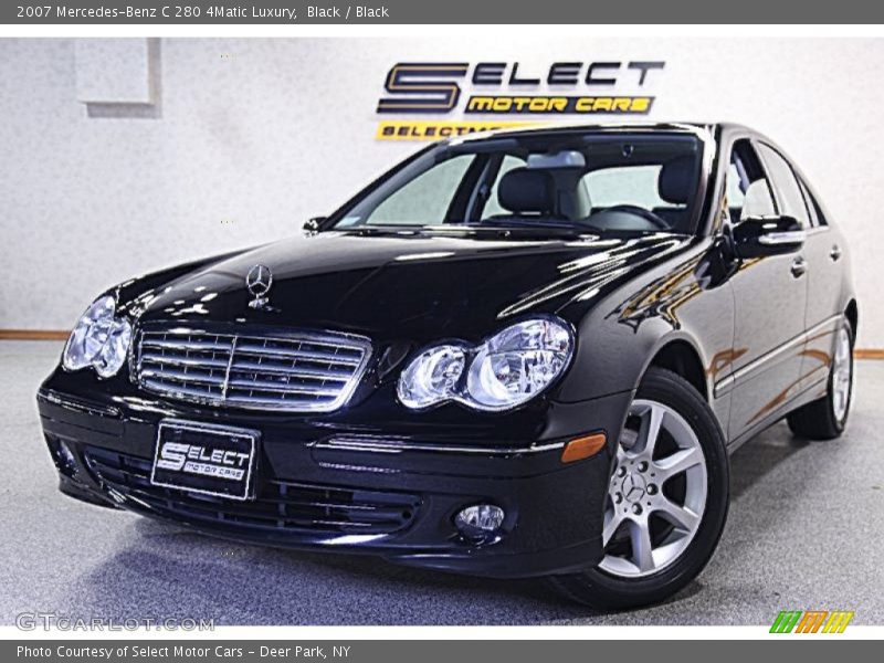 Black / Black 2007 Mercedes-Benz C 280 4Matic Luxury