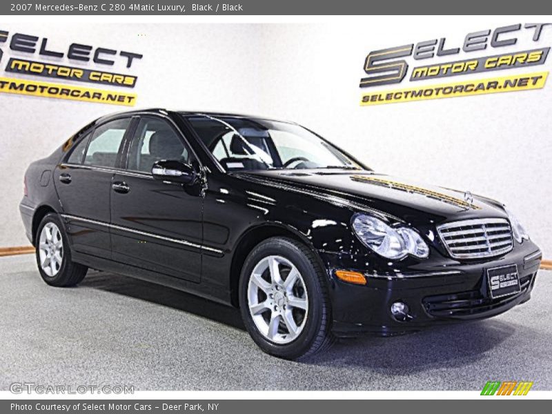 Black / Black 2007 Mercedes-Benz C 280 4Matic Luxury