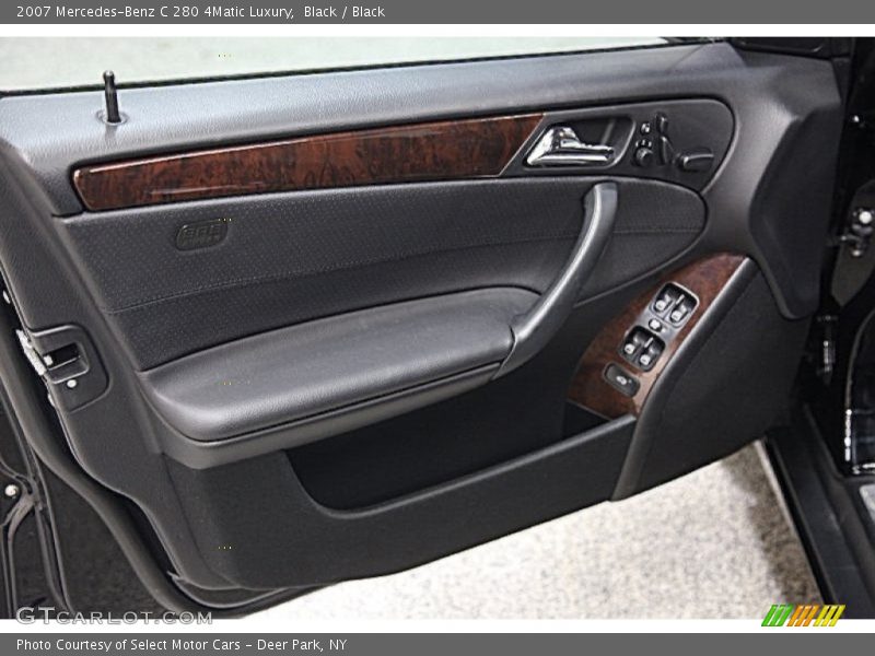 Black / Black 2007 Mercedes-Benz C 280 4Matic Luxury