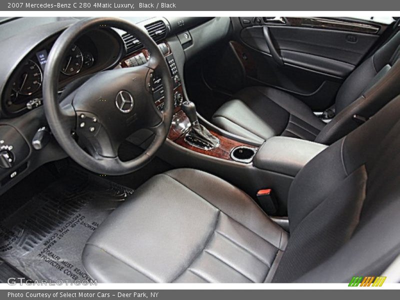 Black / Black 2007 Mercedes-Benz C 280 4Matic Luxury