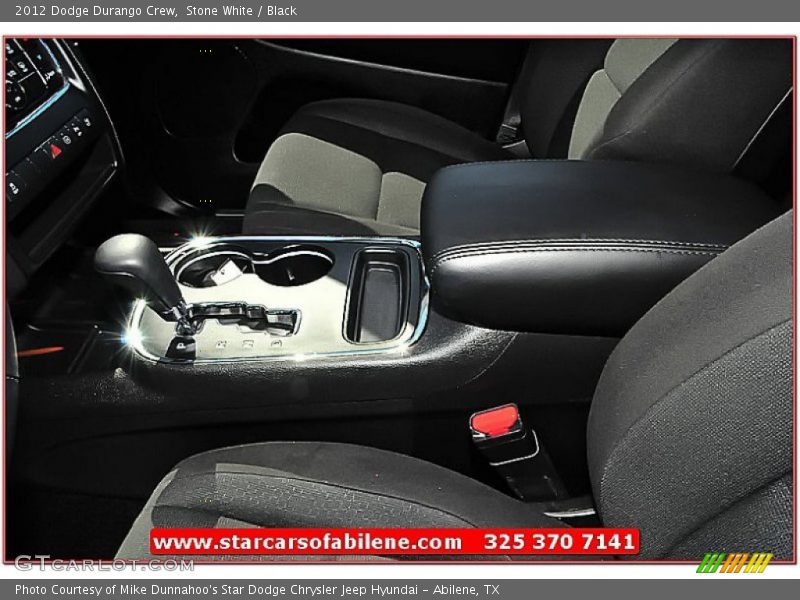 Stone White / Black 2012 Dodge Durango Crew
