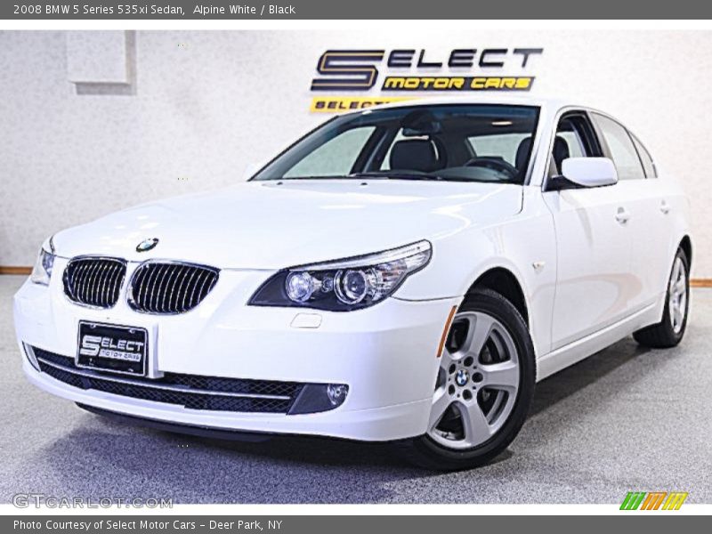 Alpine White / Black 2008 BMW 5 Series 535xi Sedan