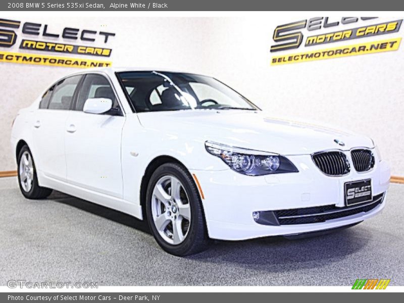 Alpine White / Black 2008 BMW 5 Series 535xi Sedan