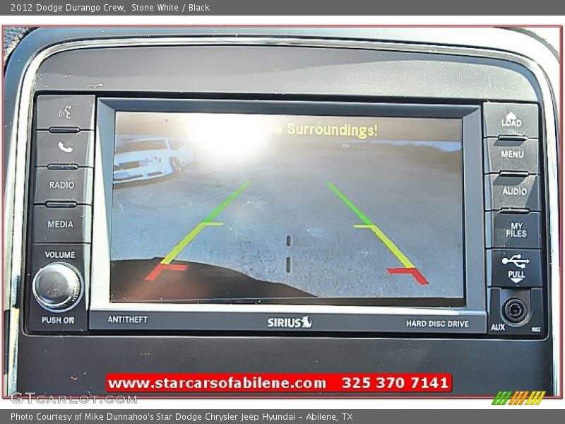 Stone White / Black 2012 Dodge Durango Crew