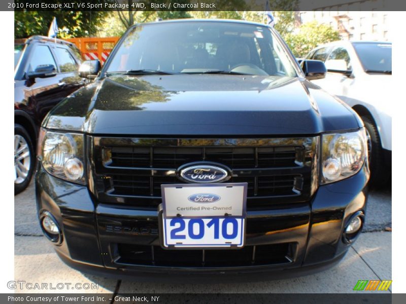 Black / Charcoal Black 2010 Ford Escape XLT V6 Sport Package 4WD