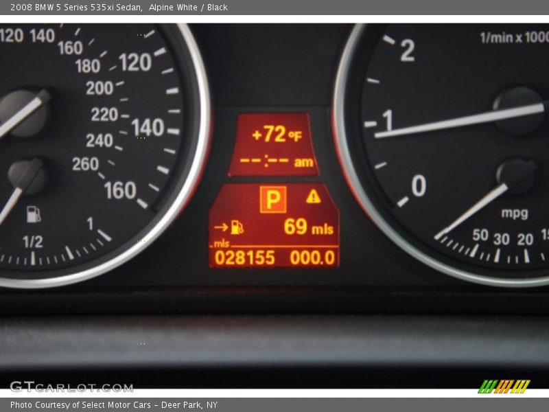 Alpine White / Black 2008 BMW 5 Series 535xi Sedan
