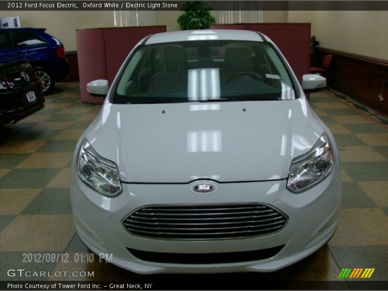 Oxford White / Electric Light Stone 2012 Ford Focus Electric