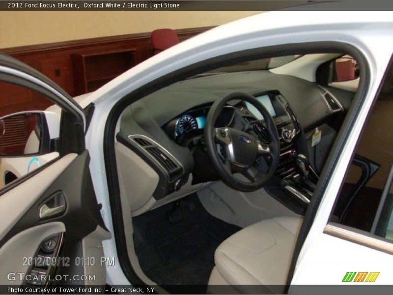  2012 Focus Electric Electric Light Stone Interior