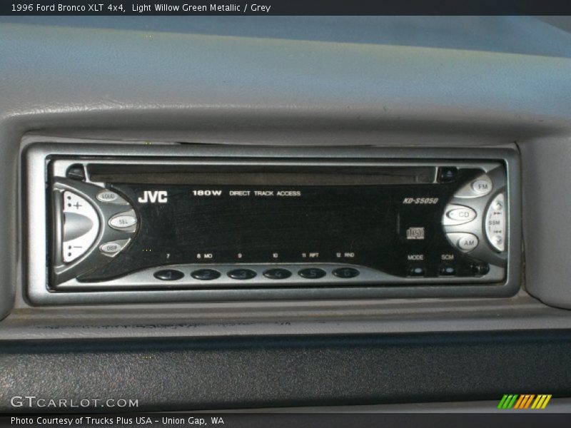 Light Willow Green Metallic / Grey 1996 Ford Bronco XLT 4x4