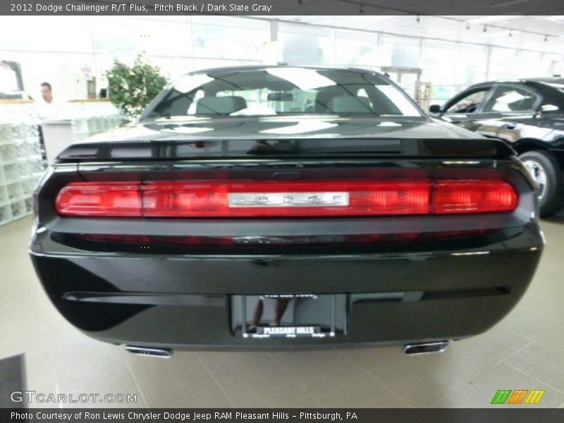 Pitch Black / Dark Slate Gray 2012 Dodge Challenger R/T Plus
