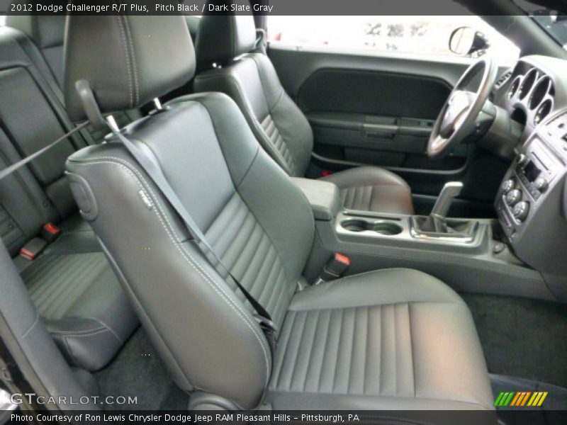 Pitch Black / Dark Slate Gray 2012 Dodge Challenger R/T Plus
