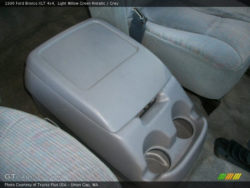 Light Willow Green Metallic / Grey 1996 Ford Bronco XLT 4x4