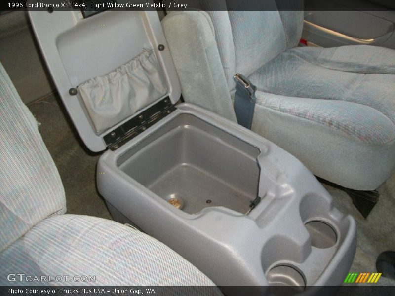 Light Willow Green Metallic / Grey 1996 Ford Bronco XLT 4x4