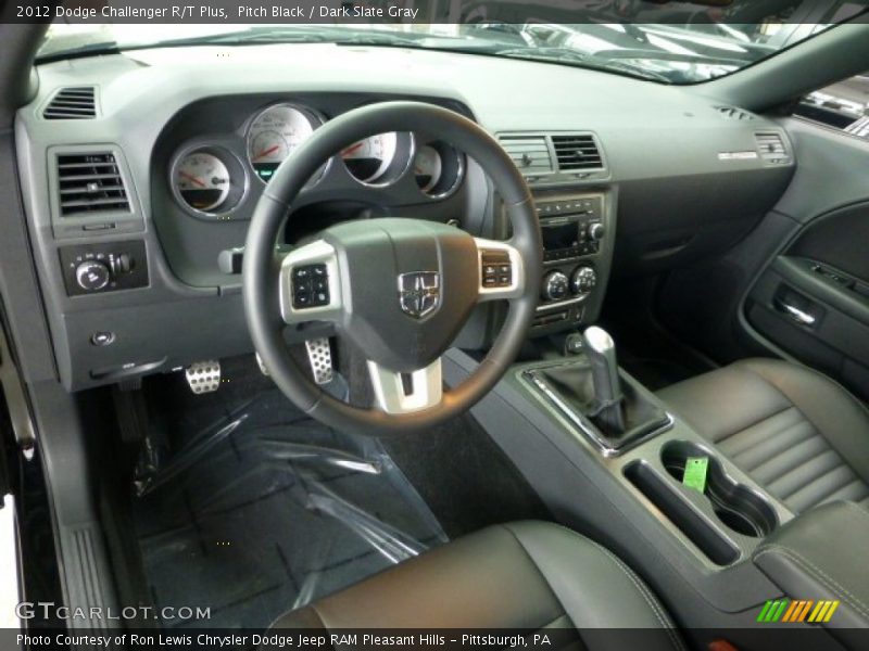 Pitch Black / Dark Slate Gray 2012 Dodge Challenger R/T Plus