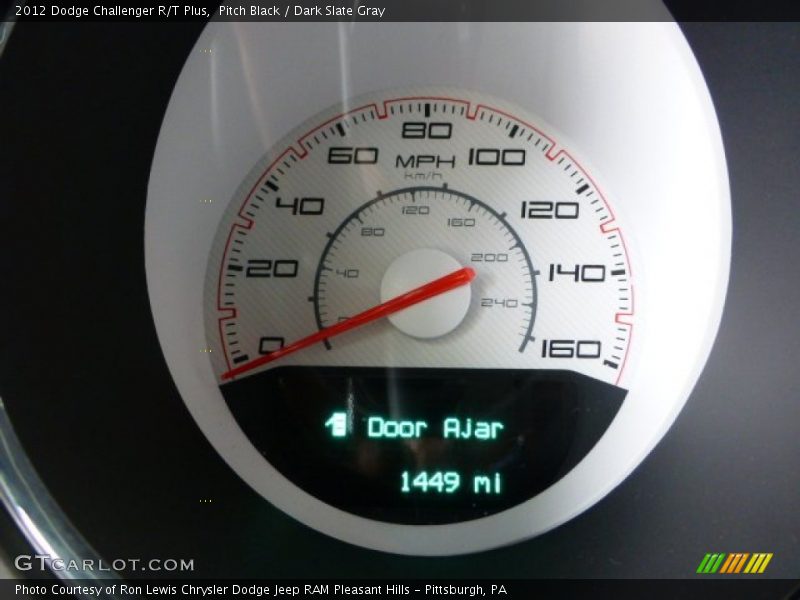 Pitch Black / Dark Slate Gray 2012 Dodge Challenger R/T Plus