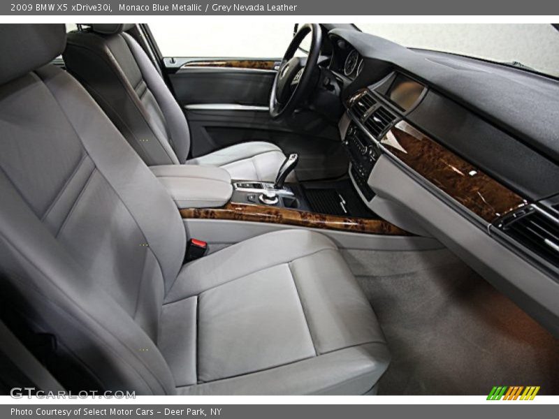 Monaco Blue Metallic / Grey Nevada Leather 2009 BMW X5 xDrive30i