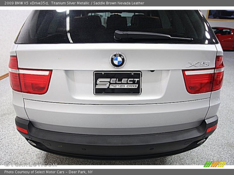 Titanium Silver Metallic / Saddle Brown Nevada Leather 2009 BMW X5 xDrive35d