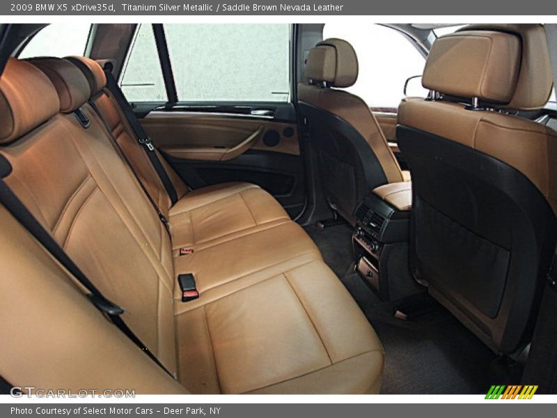 Titanium Silver Metallic / Saddle Brown Nevada Leather 2009 BMW X5 xDrive35d