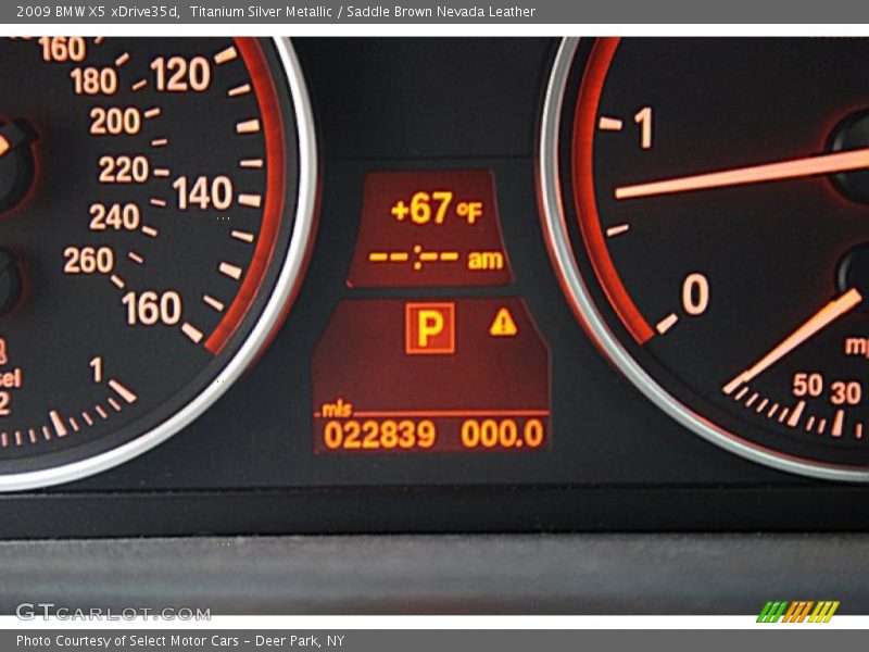 Titanium Silver Metallic / Saddle Brown Nevada Leather 2009 BMW X5 xDrive35d