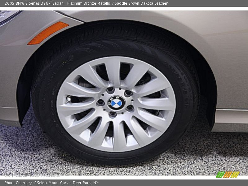 Platinum Bronze Metallic / Saddle Brown Dakota Leather 2009 BMW 3 Series 328xi Sedan