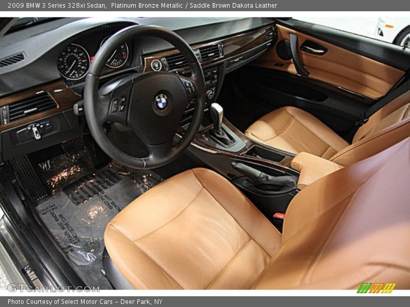 Platinum Bronze Metallic / Saddle Brown Dakota Leather 2009 BMW 3 Series 328xi Sedan
