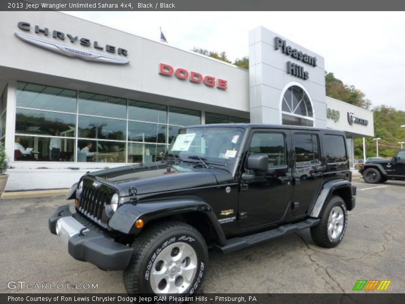 Black / Black 2013 Jeep Wrangler Unlimited Sahara 4x4