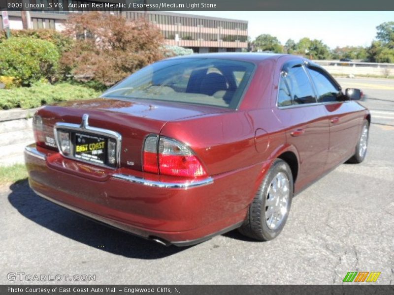 Autumn Red Metallic / Espresso/Medium Light Stone 2003 Lincoln LS V6