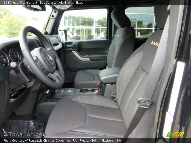 Black / Black 2013 Jeep Wrangler Unlimited Sahara 4x4
