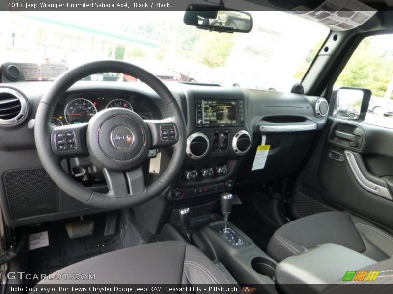 Black / Black 2013 Jeep Wrangler Unlimited Sahara 4x4