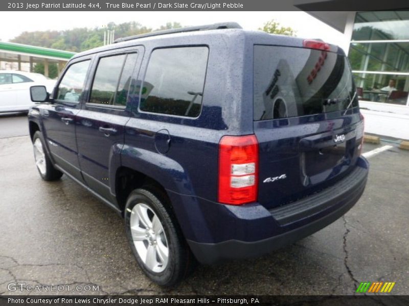 True Blue Pearl / Dark Slate Gray/Light Pebble 2013 Jeep Patriot Latitude 4x4
