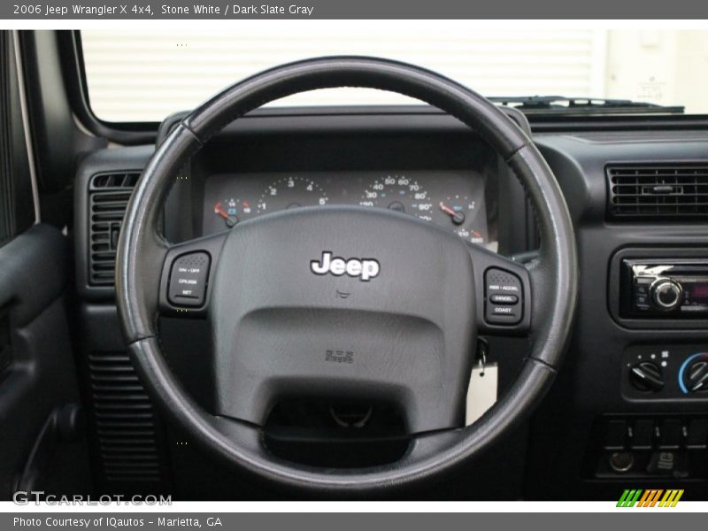 Stone White / Dark Slate Gray 2006 Jeep Wrangler X 4x4