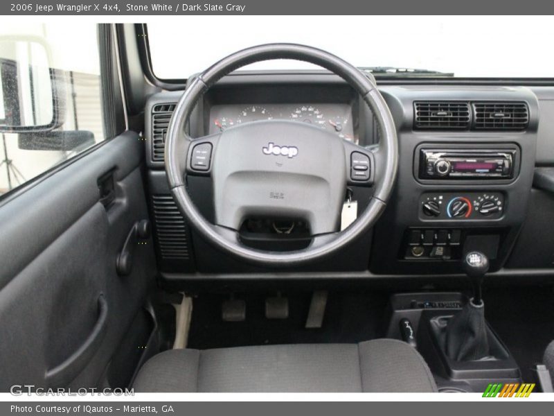 Stone White / Dark Slate Gray 2006 Jeep Wrangler X 4x4