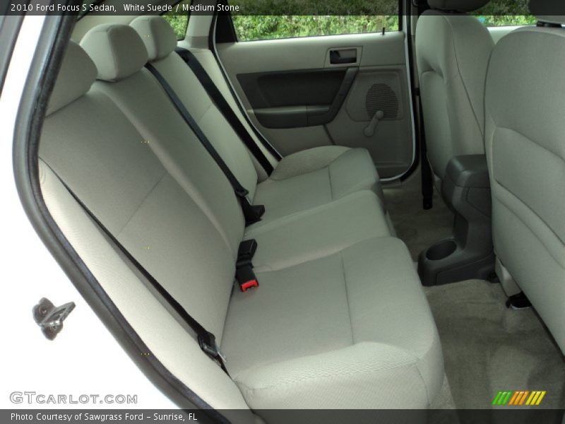 White Suede / Medium Stone 2010 Ford Focus S Sedan