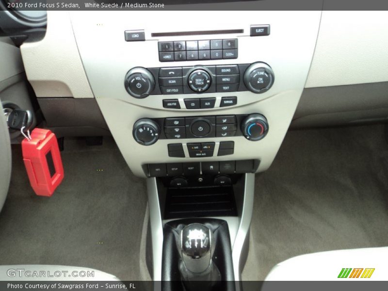 White Suede / Medium Stone 2010 Ford Focus S Sedan
