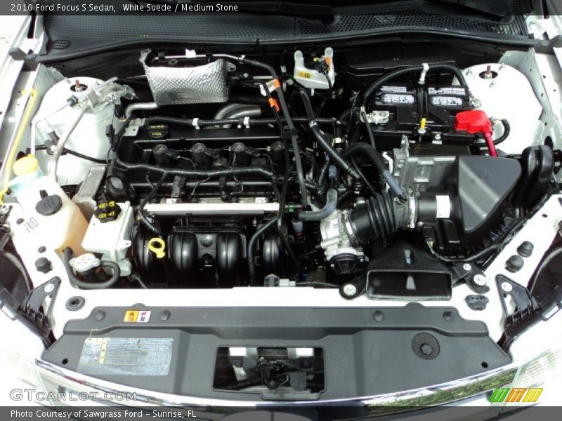 White Suede / Medium Stone 2010 Ford Focus S Sedan