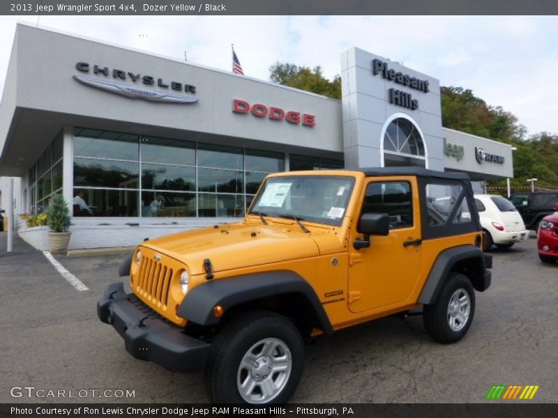 Dozer Yellow / Black 2013 Jeep Wrangler Sport 4x4