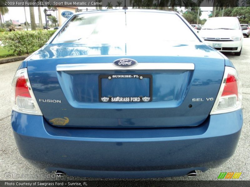 Sport Blue Metallic / Camel 2009 Ford Fusion SEL V6
