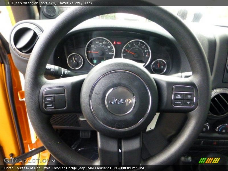 Dozer Yellow / Black 2013 Jeep Wrangler Sport 4x4