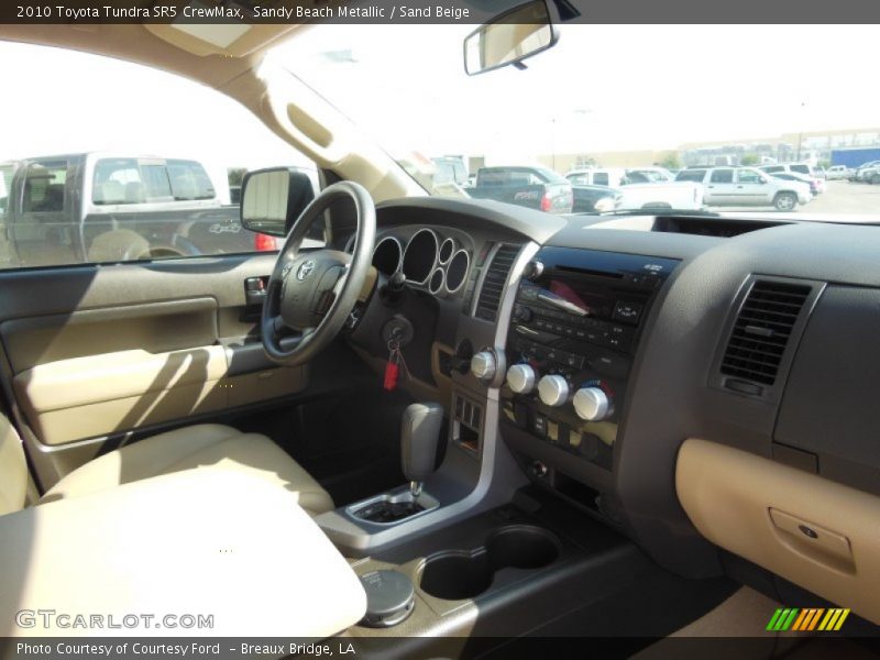 Sandy Beach Metallic / Sand Beige 2010 Toyota Tundra SR5 CrewMax