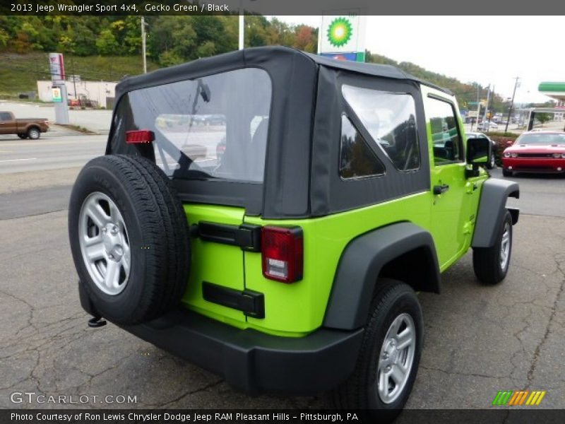 Gecko Green / Black 2013 Jeep Wrangler Sport 4x4