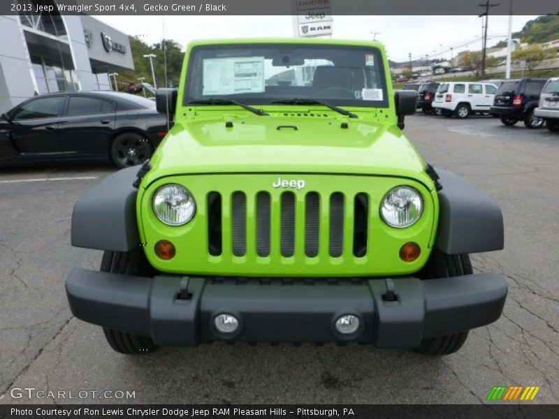 Gecko Green / Black 2013 Jeep Wrangler Sport 4x4