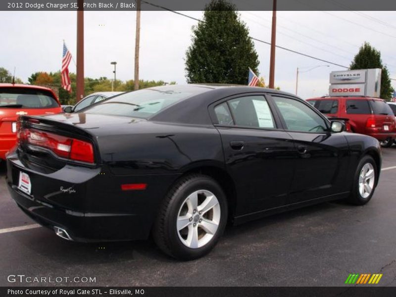 Pitch Black / Black 2012 Dodge Charger SE